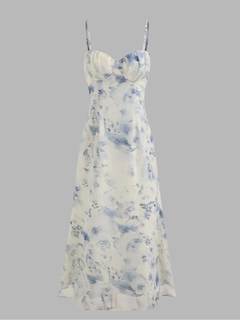 Chiffon Sweetheart Floral Dress